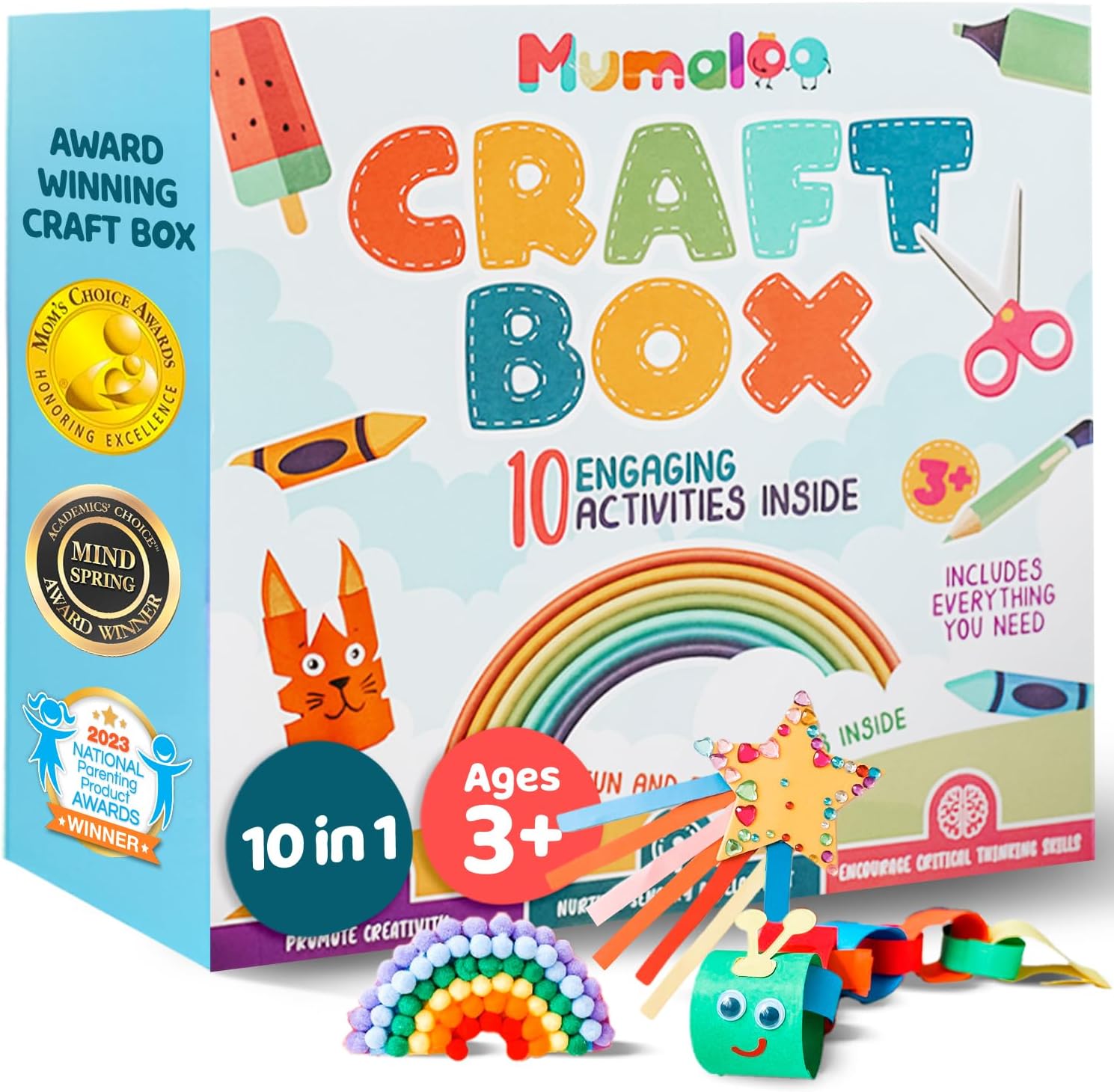 Mumaloo Craft Box for Kids – 10 Creative Arts and Crafts for Kids ...